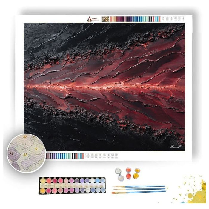 BLAZING TRACE QUIET - Paint by Numbers Full Kit