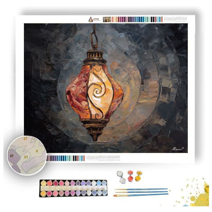 MUTED LANTERN - Paint by Numbers Full Kit