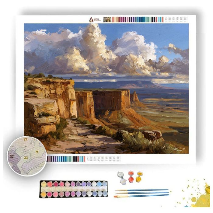 DISTANT CONTOUR - Paint by Numbers Full Kit