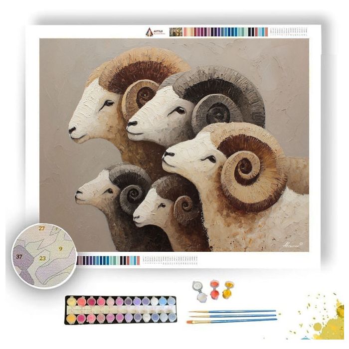 PALE TRACE SPIRAL - Paint by Numbers Full Kit
