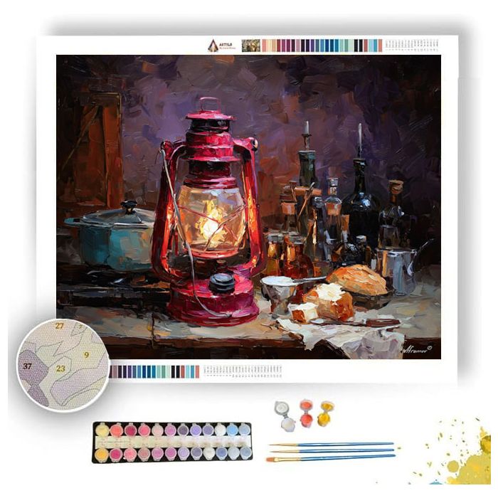 OBSIDIAN LANTERN QUIET - Paint by Numbers Full Kit