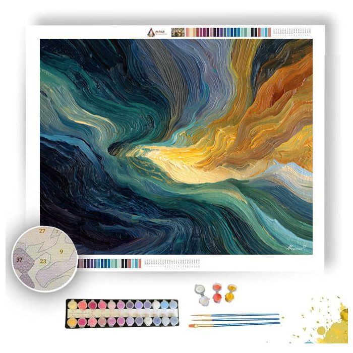 RADIANT GEOMETRY CHROMELLE - Paint by Numbers Full Kit
