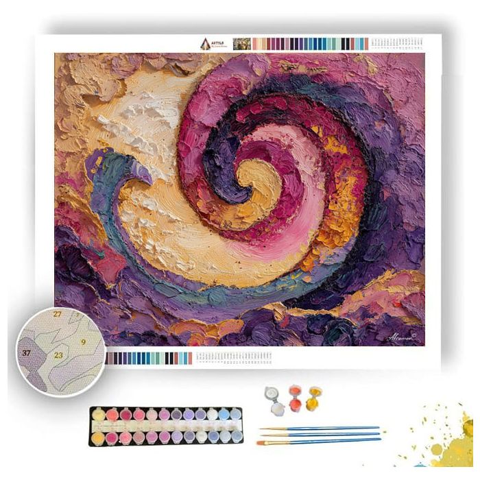 FERAL SPIRAL AEROSKEIN - Paint by Numbers Full Kit