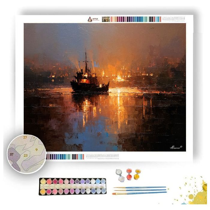 FLOATING FRAGMENTS BLURRING - Paint by Numbers Full Kit