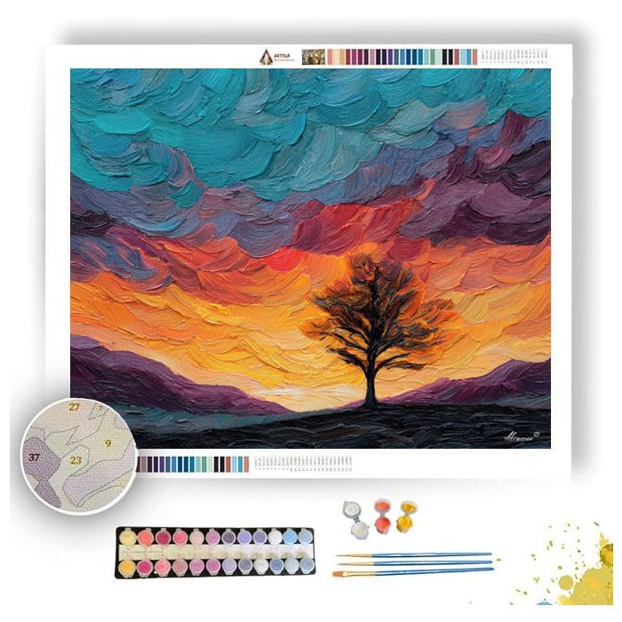 SILENT VEIL CALM - Paint by Numbers Full Kit