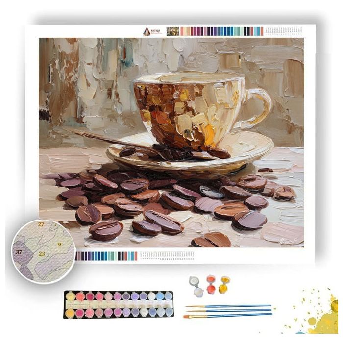 DISTANT CONTOUR QUIET - Paint by Numbers Full Kit