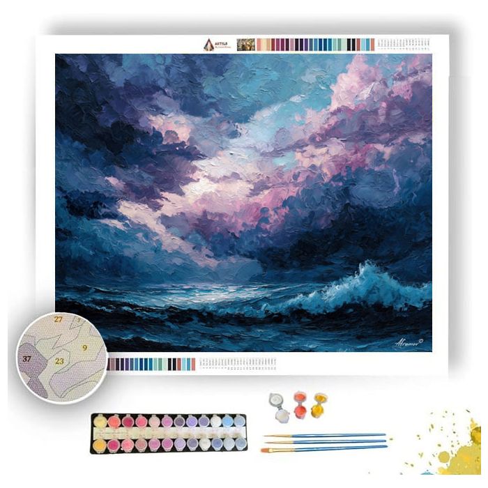 BLURRING SHELTER HORIZON - Paint by Numbers Full Kit