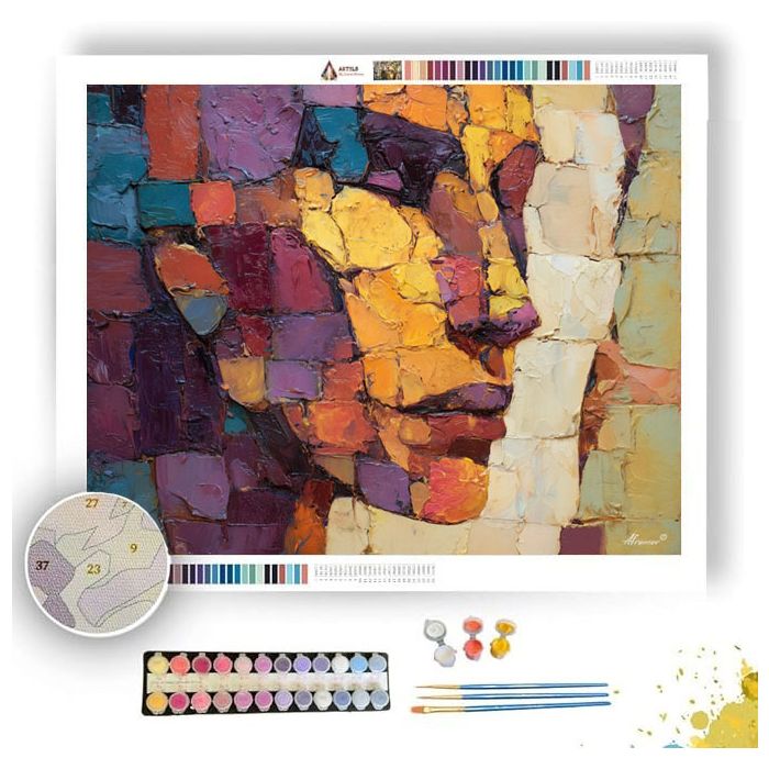 FRACTURED CONTOUR - Paint by Numbers Full Kit