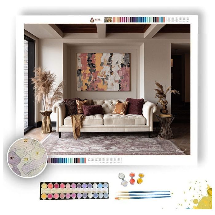 THUNDER BLOOM FRACTURED - Paint by Numbers Full Kit