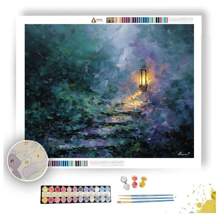 SILENT PASSAGE LANTERN - Paint by Numbers Full Kit