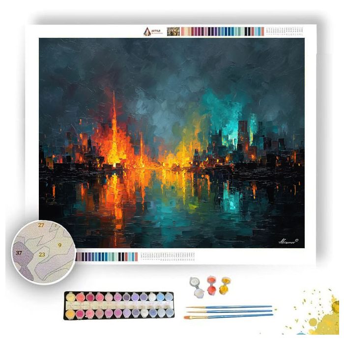 ELECTRIC CONTOUR - Paint by Numbers Full Kit