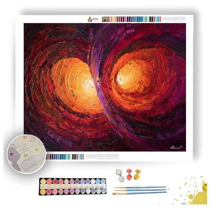 CRIMSON LABYRINTH - Paint by Numbers Full Kit