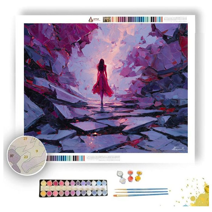 VELVET CASCADE LUMINOUS - Paint by Numbers Full Kit
