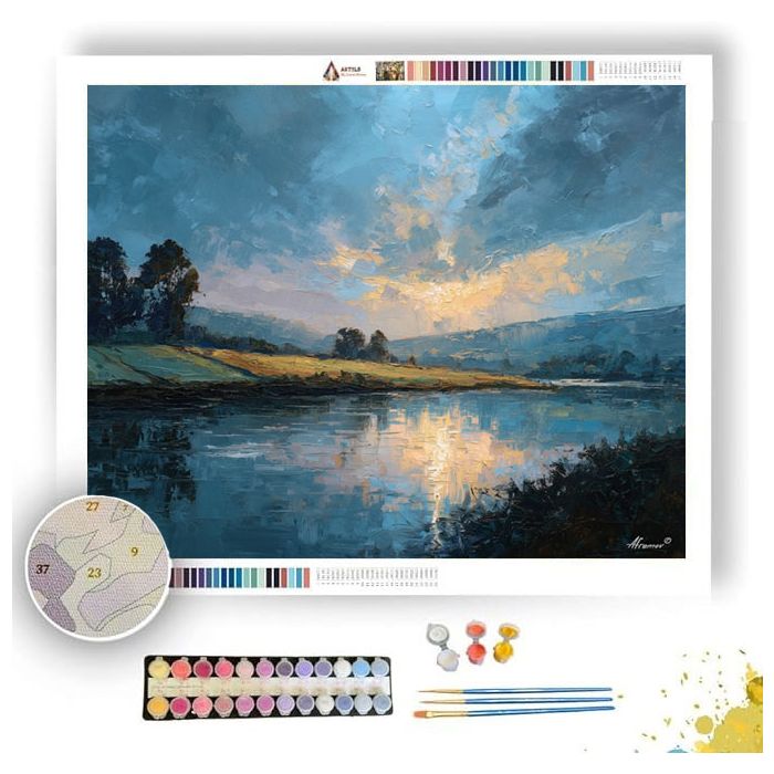 MUTED ARC RADIANT - Paint by Numbers Full Kit