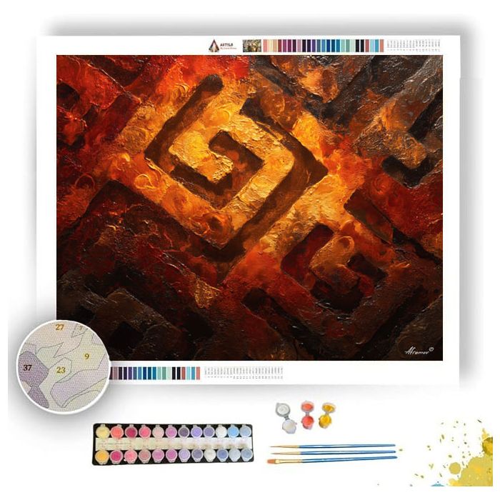 AMBER GLYPH - Paint by Numbers Full Kit