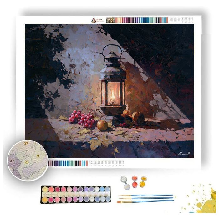 ANCIENT LANTERN 3 - Paint by Numbers Full Kit