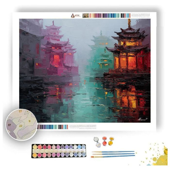 ANCIENT TOWN - Paint by Numbers Full Kit