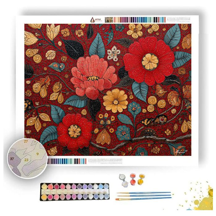 CRIMSON RITUAL - Paint by Numbers Full Kit