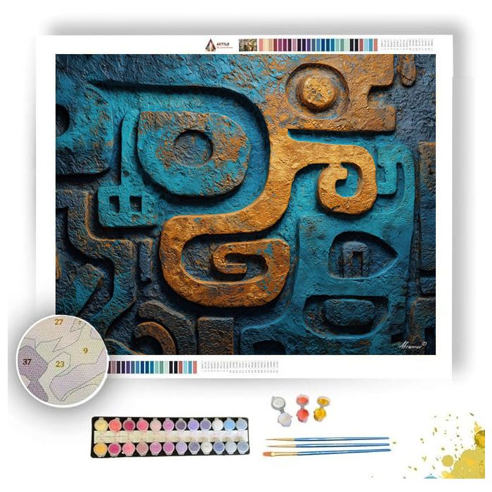 ECHOING GLYPH 2 - Paint by Numbers Full Kit