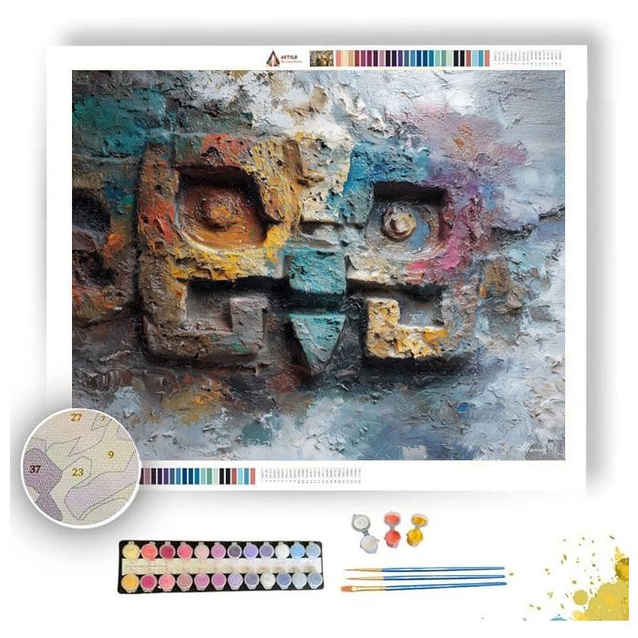 FERAL GLYPH 4 - Paint by Numbers Full Kit