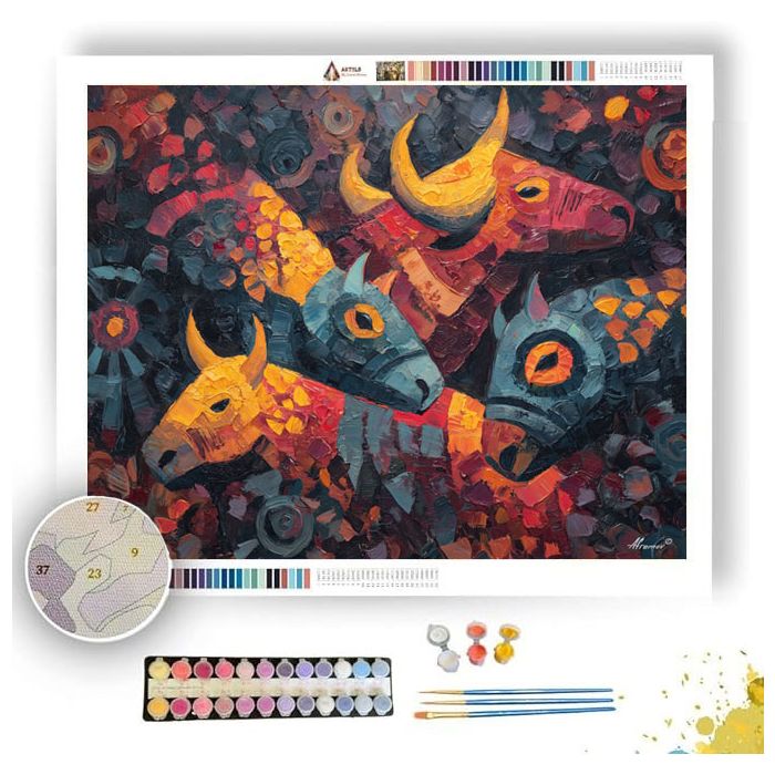 FERAL RITUAL - Paint by Numbers Full Kit