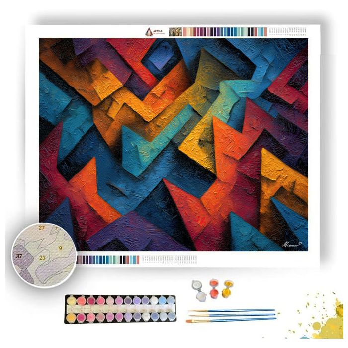 FRACTAL PATTERN 1 - Paint by Numbers Full Kit
