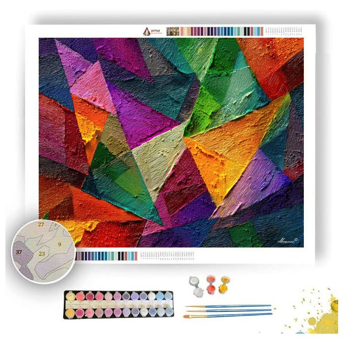 FRACTAL PATTERN 2 - Paint by Numbers Full Kit