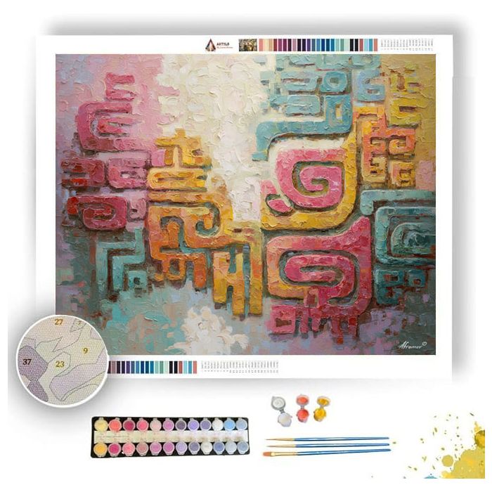 GENTLE GLYPH 1 - Paint by Numbers Full Kit