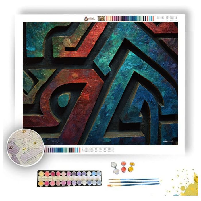 GENTLE GLYPH 4 - Paint by Numbers Full Kit