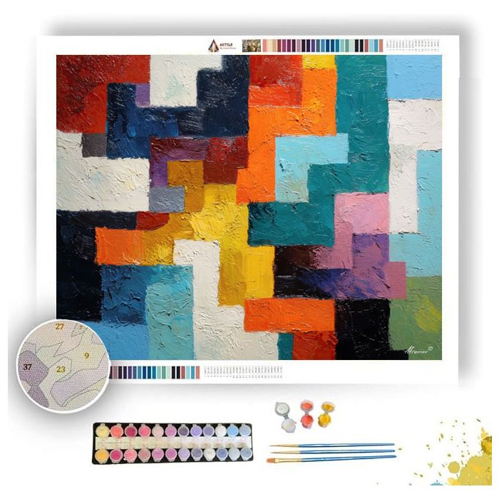GENTLE PATTERN 2 - Paint by Numbers Full Kit