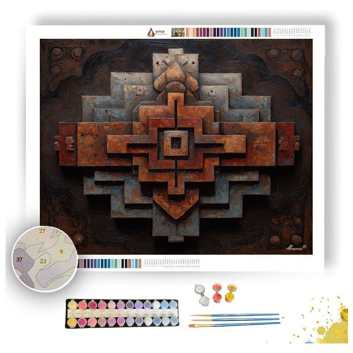 HIDDEN GLYPH 1 - Paint by Numbers Full Kit