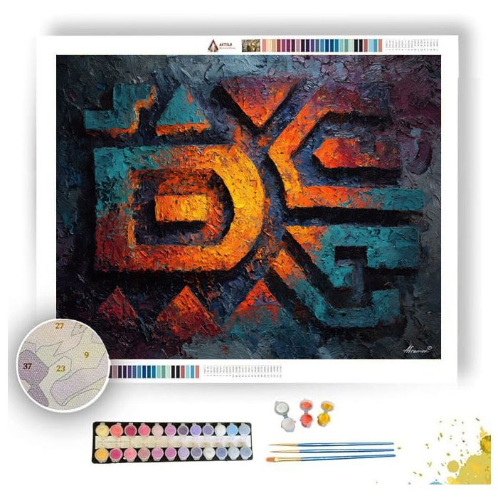 HIDDEN GLYPH 2 - Paint by Numbers Full Kit