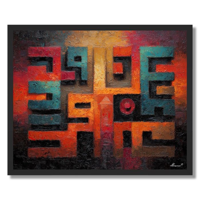 HOLLOW GLYPH 1 - FRAMED