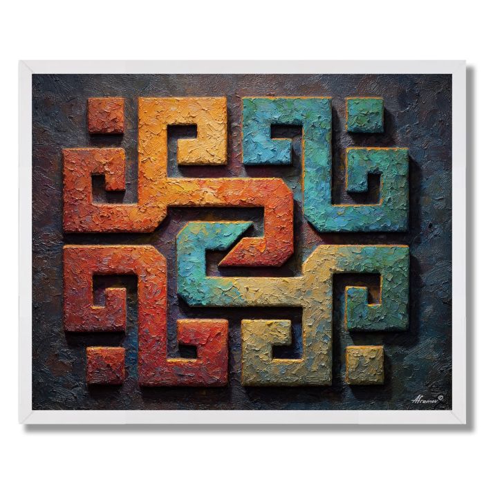 HOLLOW GLYPH 2 - FRAMED