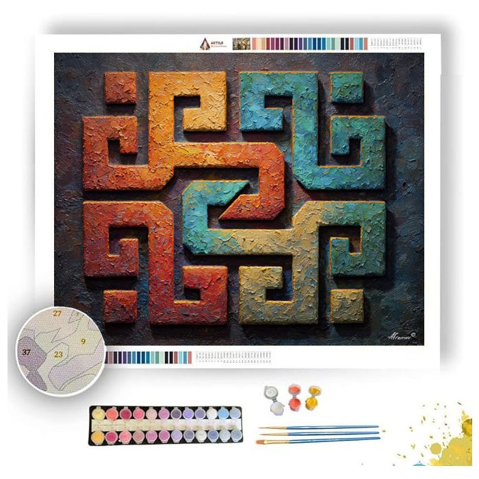 HOLLOW GLYPH 2 - Paint by Numbers Full Kit