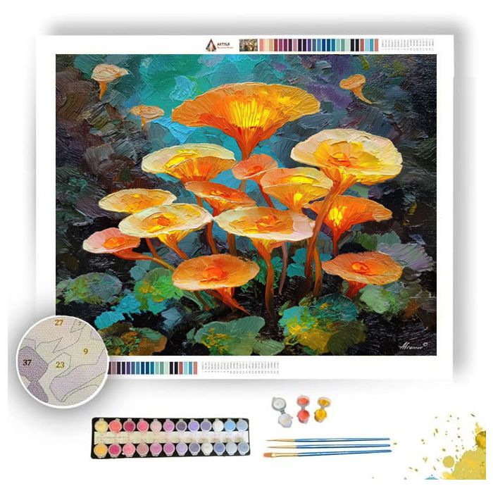 LUMINOUS BLOOM 1 - Paint by Numbers Full Kit