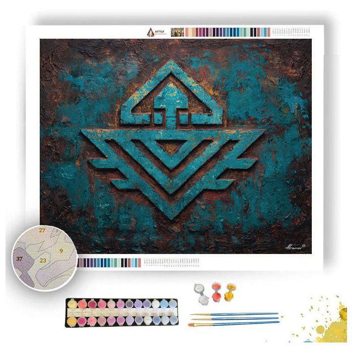 LUMINOUS GLYPH - Paint by Numbers Full Kit
