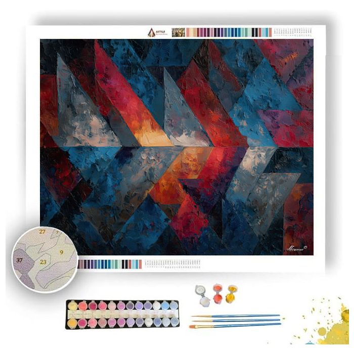LUMINOUS PATTERN 1 - Paint by Numbers Full Kit