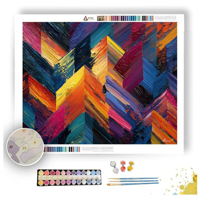 LUMINOUS PATTERN 2 - Paint by Numbers Full Kit