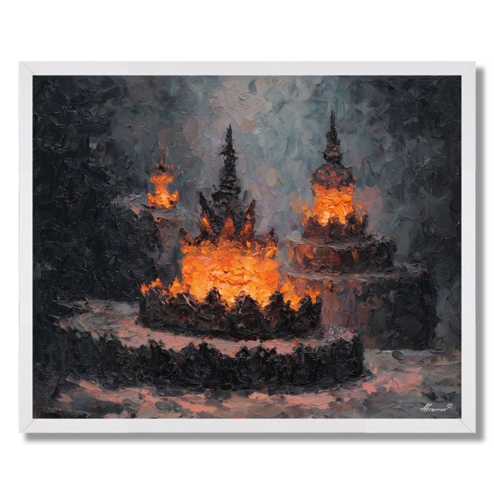MOLTEN CROWN 1 - FRAMED