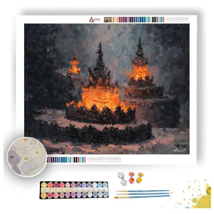 MOLTEN CROWN 1 - Paint by Numbers Full Kit