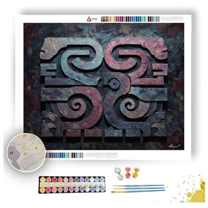 MOLTEN GLYPH 1 - Paint by Numbers Full Kit