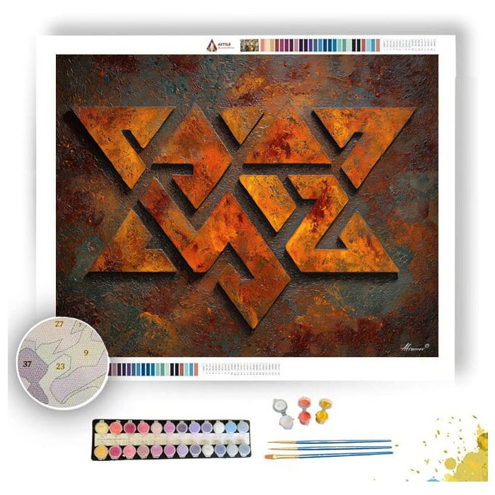 MOLTEN GLYPH 2 - Paint by Numbers Full Kit