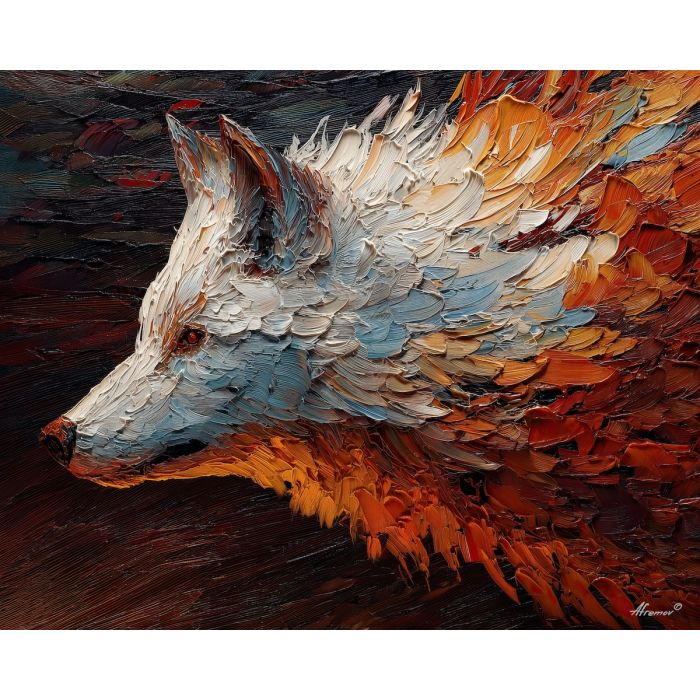 powerful, figure, emerging, textured, ground,, glimmering, palette knife, oil painting, textured impasto, layered pigment, dynamic strokes, sculpted paint, expressive surface, abstract detail, rich color, chromatic texture