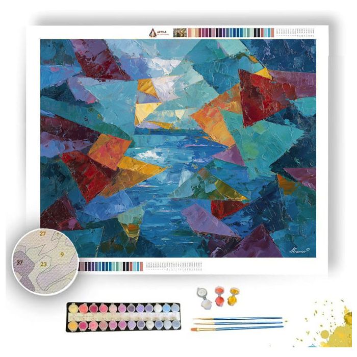 MOLTEN PATTERN 1 - Paint by Numbers Full Kit