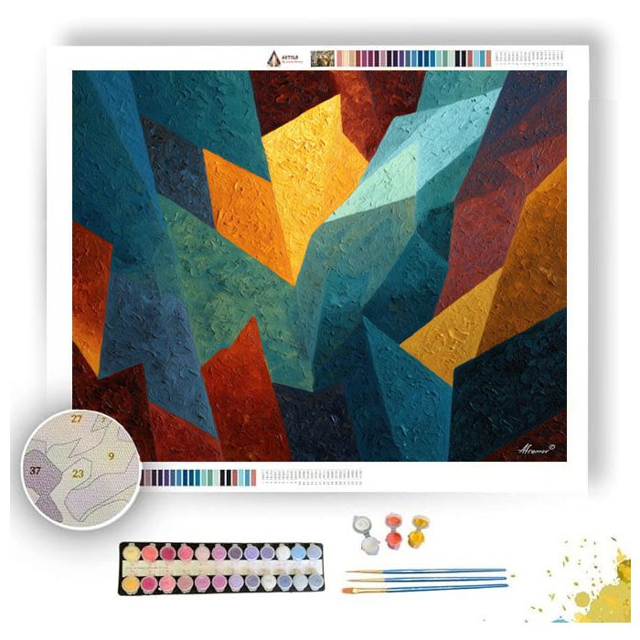 MOLTEN PATTERN 2 - Paint by Numbers Full Kit