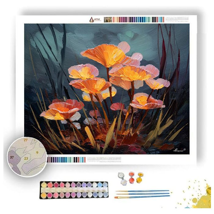 OBSIDIAN BLOOM 2 - Paint by Numbers Full Kit