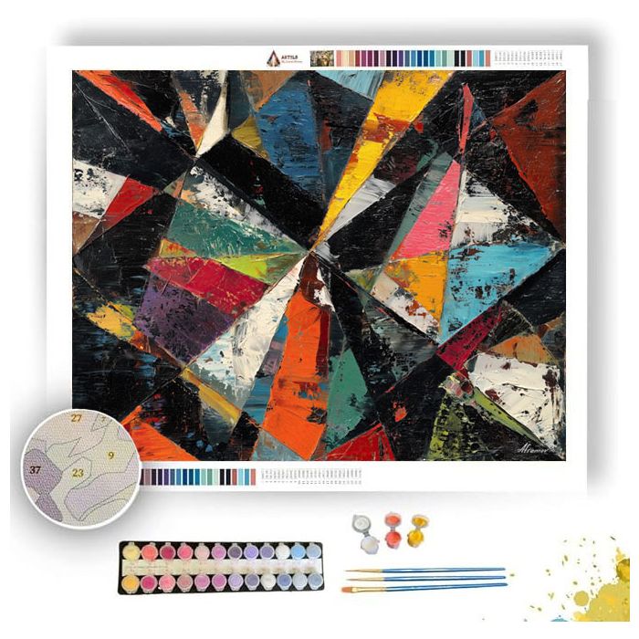 OBSIDIAN PATTERN 1 - Paint by Numbers Full Kit