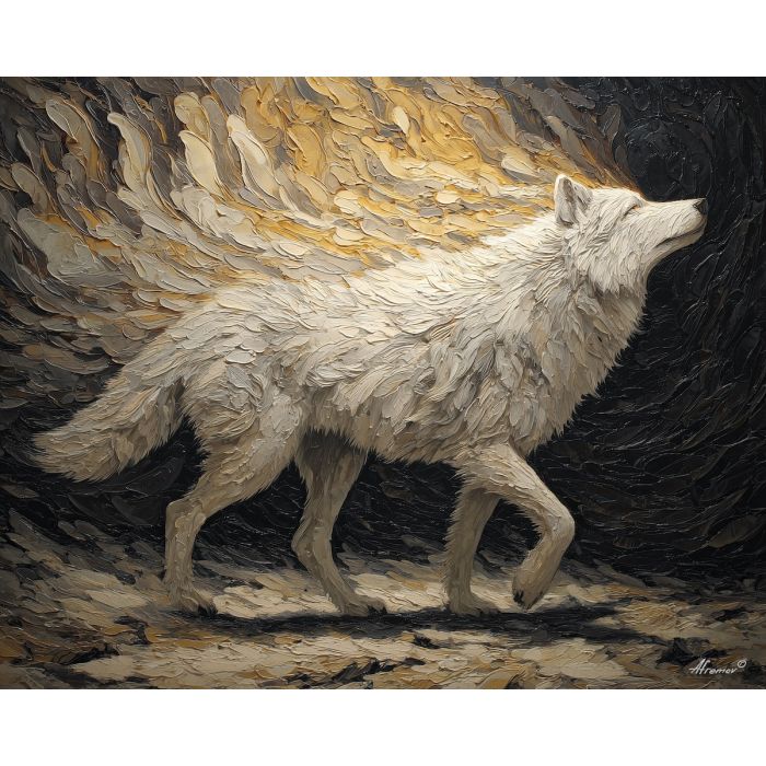 powerful, figure, emerging, textured, ground,, bathed, palette knife, oil painting, textured impasto, layered pigment, dynamic strokes, sculpted paint, expressive surface, abstract detail, rich color, chromatic texture