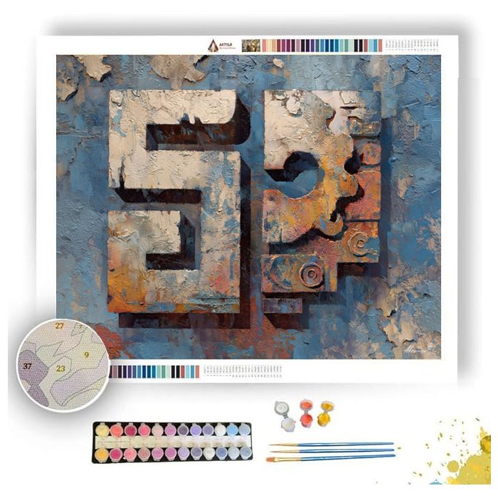 SACRED GLYPH 3 - Paint by Numbers Full Kit